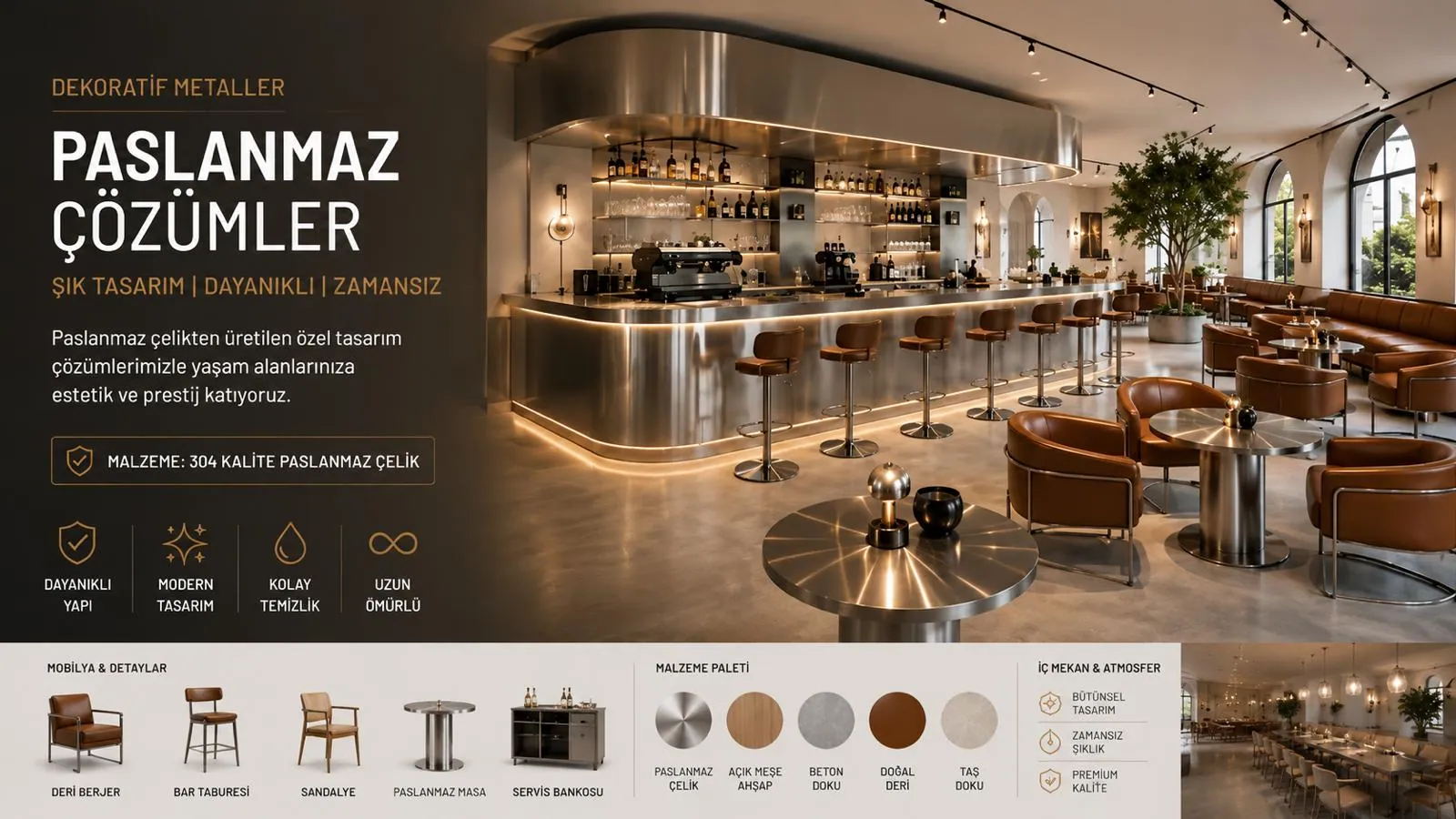 Paslanmaz Çözümler — Bar & Kafe