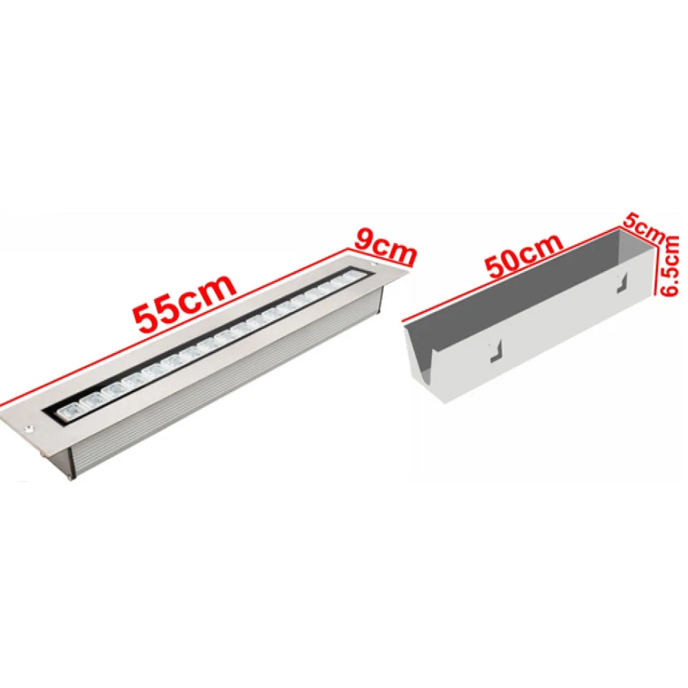 SIVA ALTI 50 CM 18 LEDLİ WALLWASHER