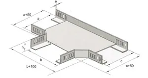 Ağır Hizmet Tipi T Dönüş H50mm - Bends 90°